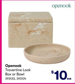 Openook - Travertine Look Box or Bowl offers at $10 in BIG W
