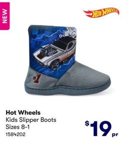 Hot Wheels - Kids Slipper Boots Sizes 8-1 offers at $19 in BIG W