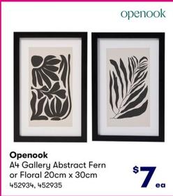 Openook - A4 Gallery Abstract Fern Or Floral 20cm X 30cm offers at $7 in BIG W