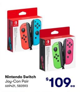 Nintendo - Switch Joy-Con Pair offers at $109 in BIG W