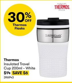 Thermos - Insulated Travel Cup 200ml White  offers at $14 in BIG W