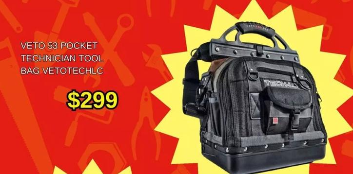Veto 53 Pocket Technician Tool Bag Vetotechlc offers at $299 in Total Tools