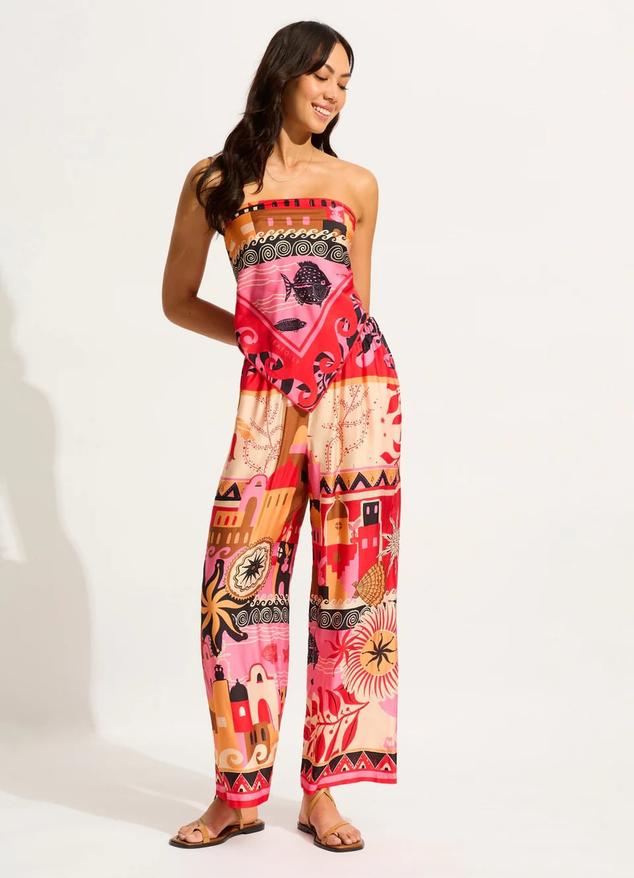 Atlantis Wide Leg Pant - Paradise Pink offers at $199.95 in Seafolly