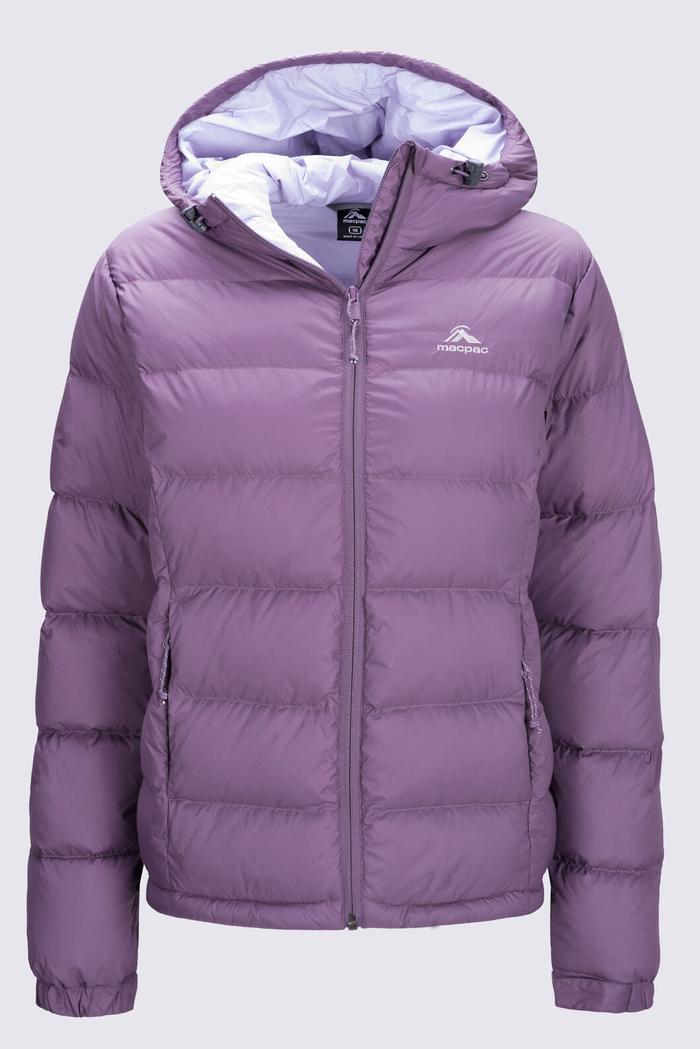 Macpac Women's Halo Hooded Down Jacket offers at $299.99 in Rays Outdoors