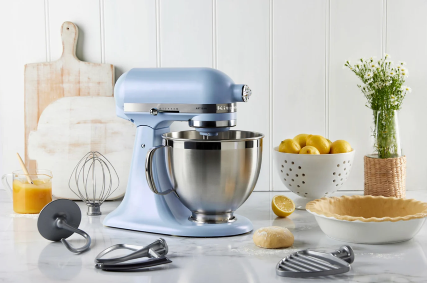 4.7L Artisan Stand Mixer 2024 Colour of the Year - Blue Salt KSM195 offers at $799 in Kitchen Aid