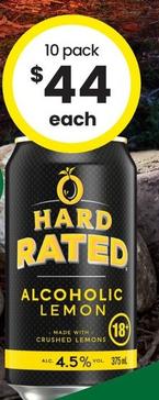 Hard Rated - 4.5% Premix Cans 375mL offers at $44 in The Bottle-O