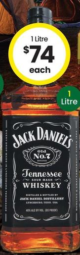 Jack Daniels - Old No.7 Tennessee Whiskey offers at $74 in The Bottle-O