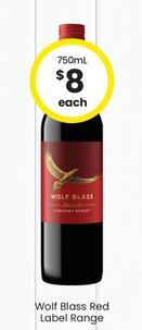 Wolf Blass - Reed Label Range offers at $8 in The Bottle-O