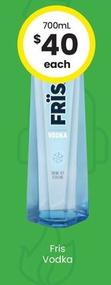 Fris - Vodka offers at $40 in The Bottle-O