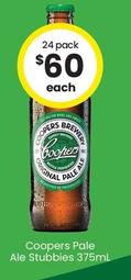 Coopers - Pale Ale Stubbies 375ml offers at $64 in The Bottle-O
