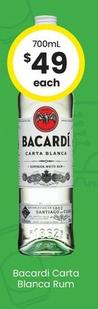 Bacardi - Carta Blanca Rum offers at $50 in The Bottle-O