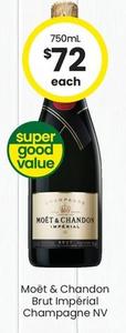 Moët & Chandon - Brut Impérial Champagne Nv offers at $73 in The Bottle-O
