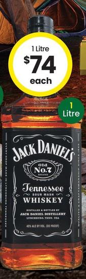 Jack Daniels - Old No.7 Tennessee Whiskey offers at $74 in The Bottle-O