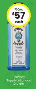 Bombay Sapphire - London Dry Gin offers at $57 in The Bottle-O