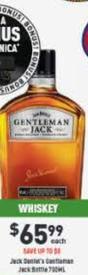 Jack Daniels - Gentleman Jack Bottle 700ml offers at $65.99 in Liquor Legends