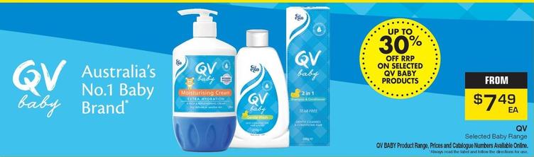 Ego Qv - Selected Baby Range offers at $7.49 in Pharmacy Direct