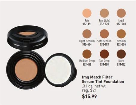 Foundation offers at $15.99 in Avon