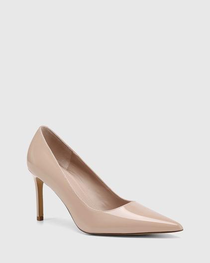 Sky New Flesh Patent Leather Stiletto Heel Pump offers at $219 in Wittner