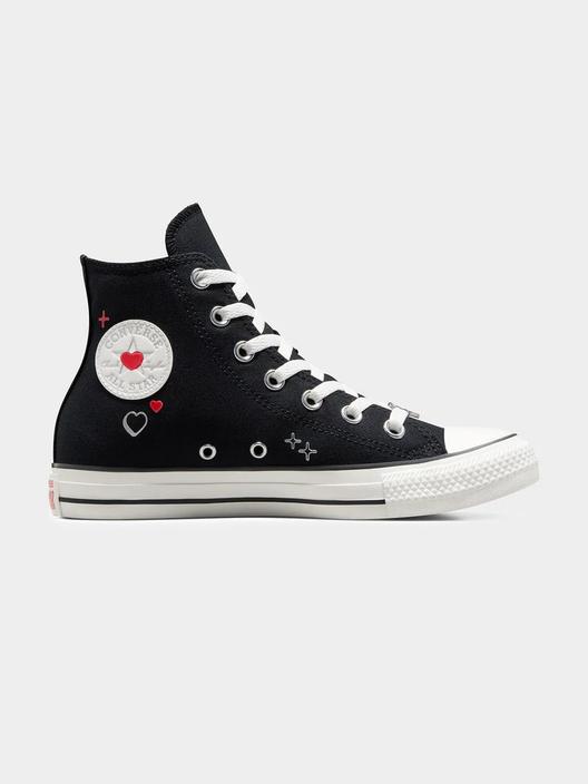 Womens Chuck Taylor All Star Y2K Heart High Top Sneakers in Black offers at $98 in Glue Store