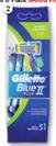 Gillette - Blue Ii Razor Plus Pivot 5 Pack offers at $2 in Good Price Pharmacy
