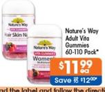 Nature's Way - Adult Vita Gummies 60-110 Pack offers at $11.99 in Good Price Pharmacy