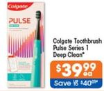 Colgate - Toothbrush Pulse Series 1 Deep Clean offers at $39.99 in Good Price Pharmacy