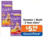 Dymadon - 1 Month - 2 Years 60ml offers at $5.99 in Good Price Pharmacy