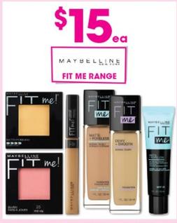 Maybelline - Range offers at $15 in Good Price Pharmacy