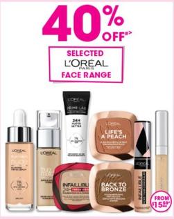 L'oreal - Face Range offers at $15.59 in Good Price Pharmacy