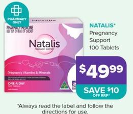 Natalis - Pregnancy Support 100 Tablets offers at $49.99 in Ramsay Pharmacy