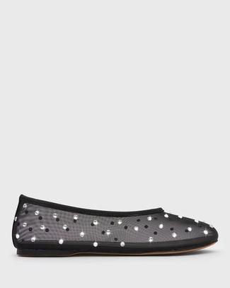 KATIE DIAMANTE MESH BALLET FLATS offers at $83.99 in Betts