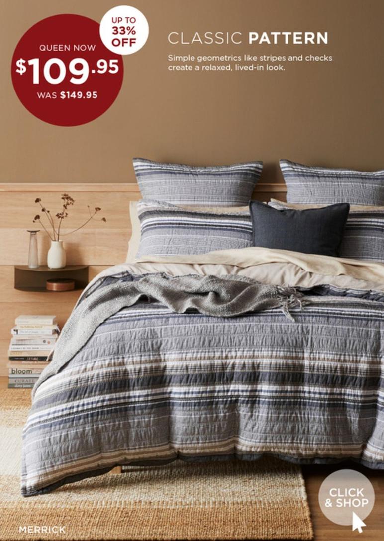 Merrick - beds offers at $109.95 in Bed Bath N' Table