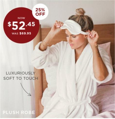 Plush Robe offers at $52.45 in Bed Bath N' Table