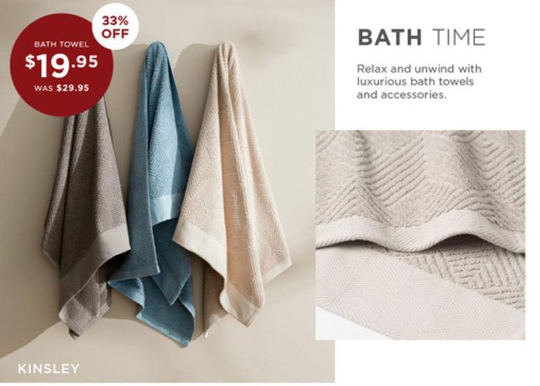 Kinsley offers at $19.95 in Bed Bath N' Table