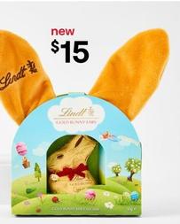 Lindt - Gold Bunny & Plush Ears 50g offers at $15 in Kmart