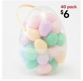 40 Pack Easter Hunt Eggs Bucket offers at $6 in Kmart