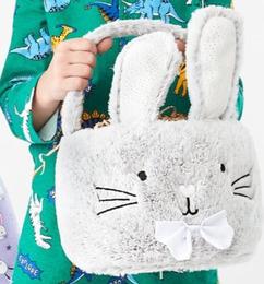 Plush Grey Bunny Basket offers at $8 in Kmart