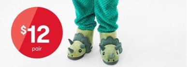 Junior Novelty Slipper Boots offers at $12 in Kmart