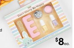 OXX - Junior 6 Piece Don't Worry, Be Hoppy Nail Art Kit offers at $8 in Kmart
