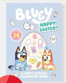 Bluey Happy Easter!: A Puffy Sticker Colouring Book offers at $6 in Kmart