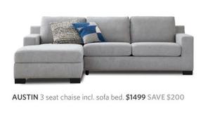 Austin - 3 Seat Chaise Incl. Sofa Bed offers at $1499 in Focus On Furniture