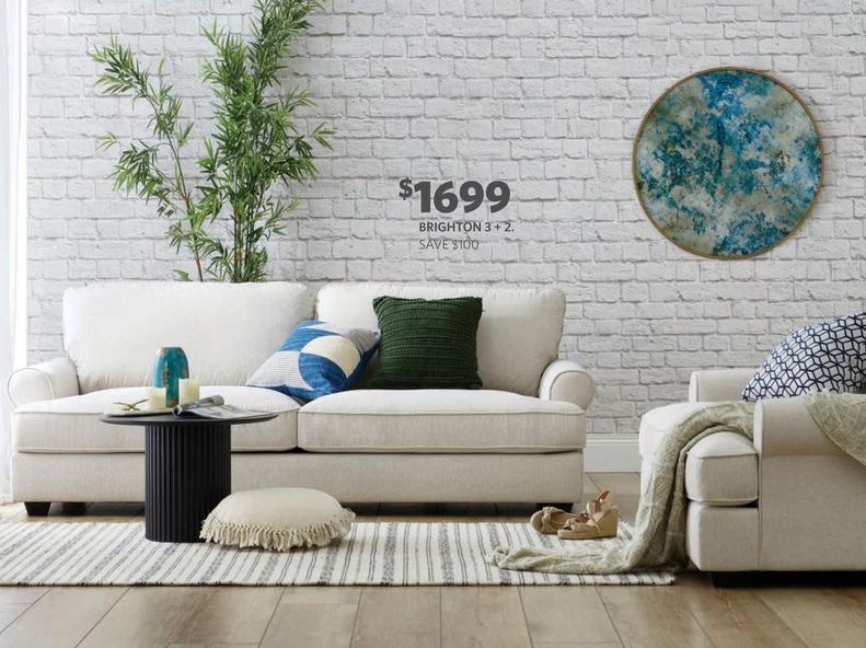 Brighton 3 + 2 offers at $1699 in Focus On Furniture