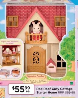 Sylvanian Families - Red Roof Cosy Cottage Starter Home  offers at $55.99 in Toyworld