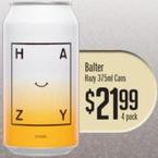 Balter Hazy IPA offers at $21.99 in Liquor Barons