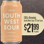 CBCo Brewing South West Sour offers at $21.99 in Liquor Barons