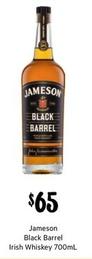 Jameson - Black Barrel Irish Whiskey 700mL offers at $65 in First Choice Liquor