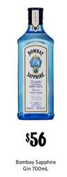 Bombay Sapphire - Gin 700mL offers at $56 in First Choice Liquor