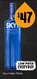 Skyy - Vodka 700mL offers at $47 in First Choice Liquor
