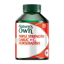 Natures Own Triple Strength Garlic C Horse Radish Tablets 150 offers at $30.86 in Wizard Pharmacy