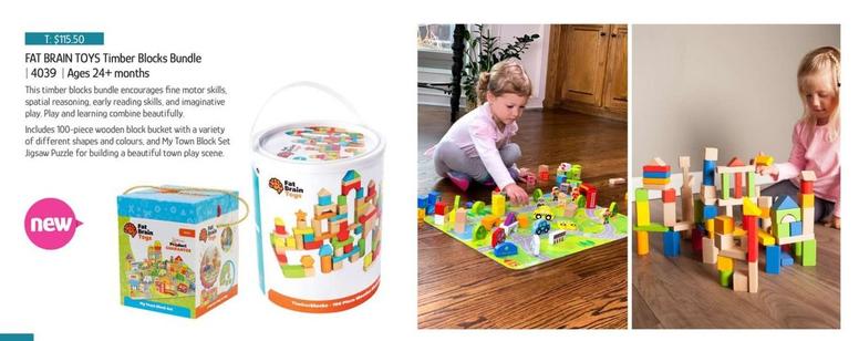 Fat Brain Toys - Timber Blocks Bundle offers at $115.5 in Chrisco
